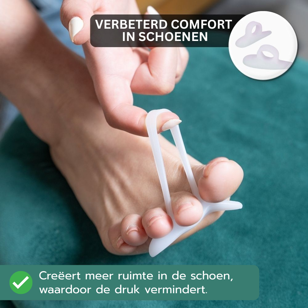 Boomee Hamerteen Gelpad – voor teenuitlijning en pijnverlichting