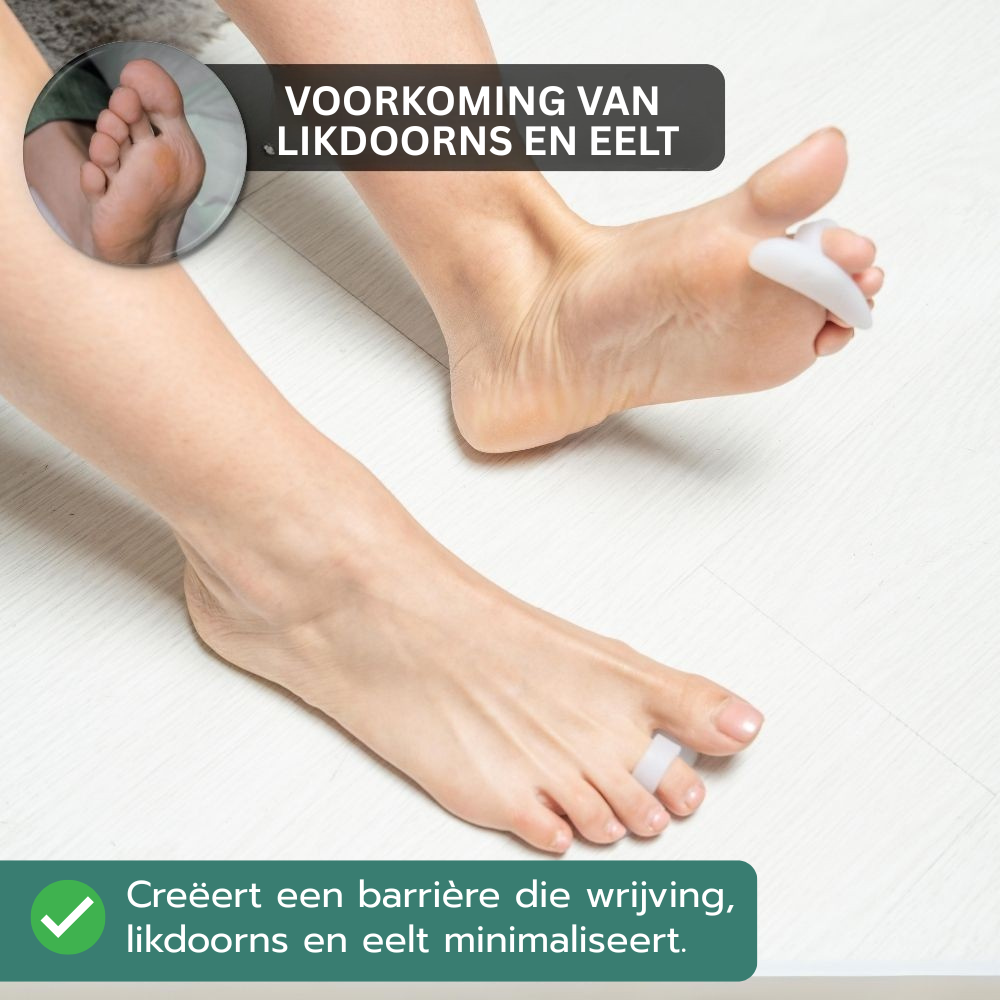 Boomee Hamerteen Gelpad – voor teenuitlijning en pijnverlichting