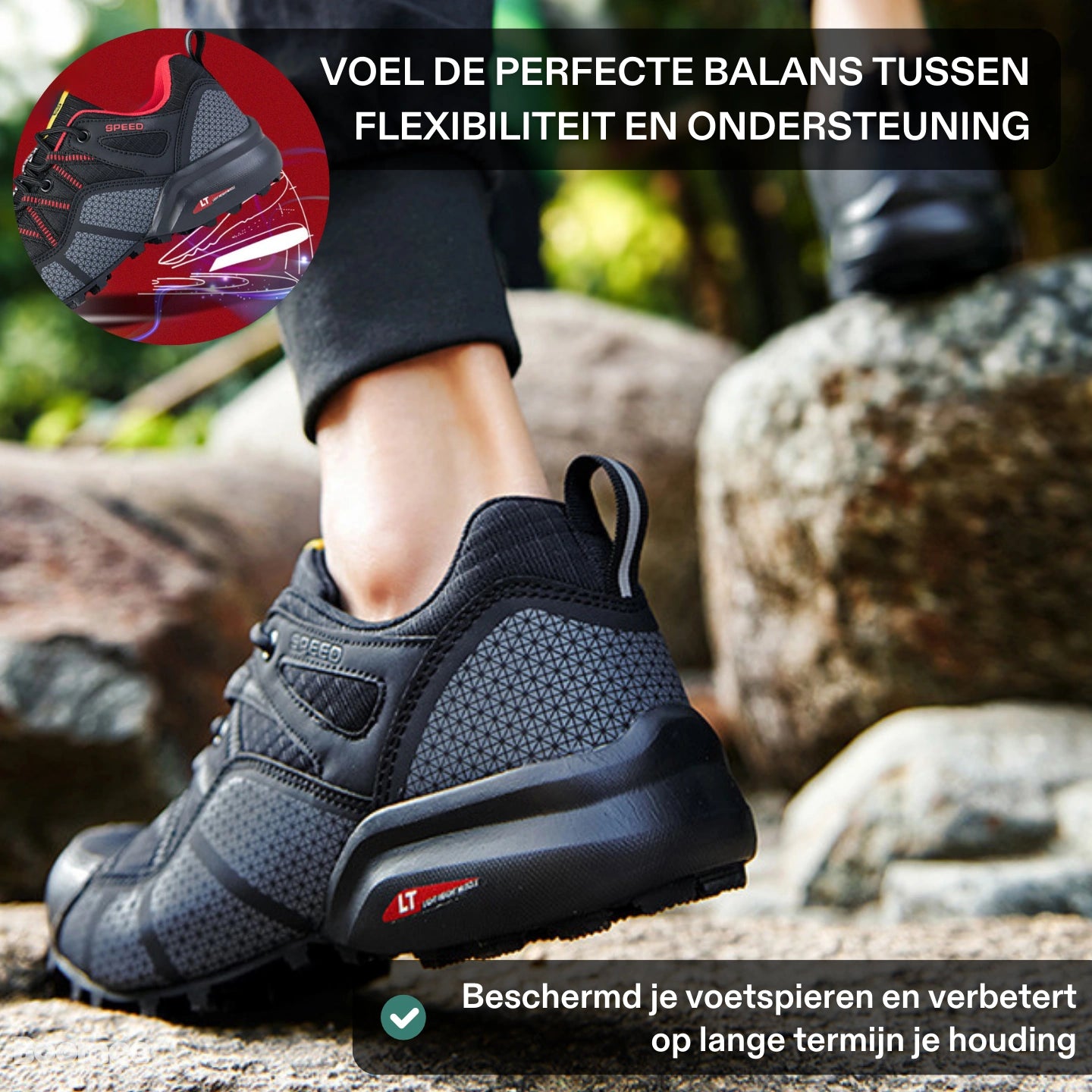 Stravia Adventure - Waterdichte Orthopedische Wandelschoenen (Unisex)